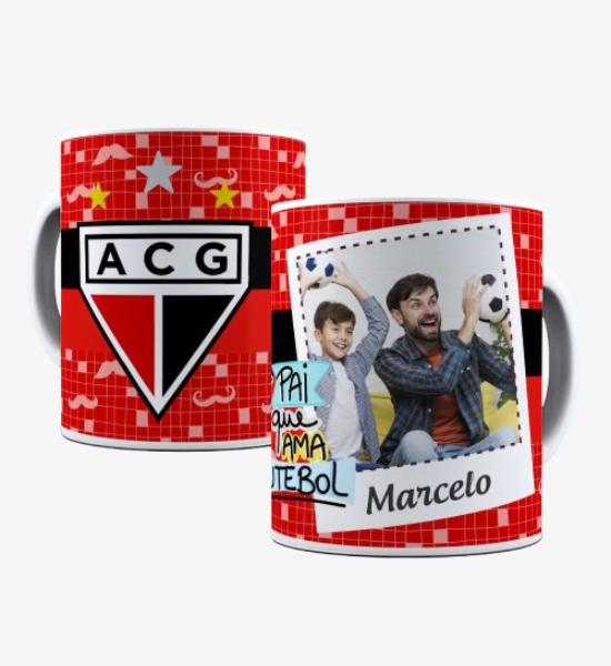 Caneca Pai Que Ama Futebol Atlético Goianiense