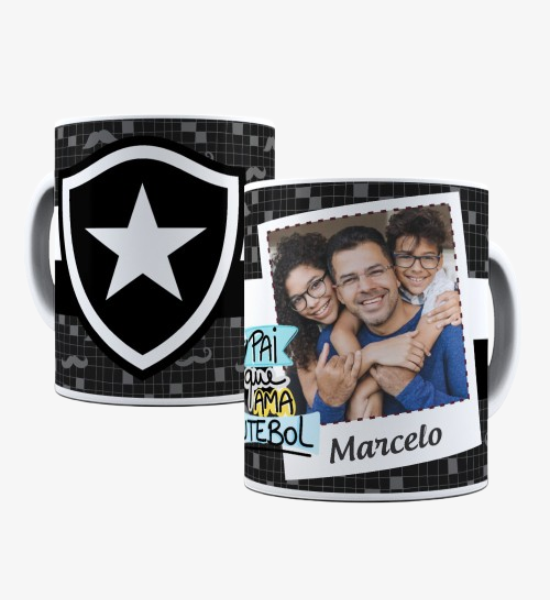 Caneca Pai Que Ama Futebol Botafogo