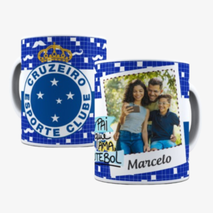 Caneca Pai Que Ama Futebol Cruzeiro