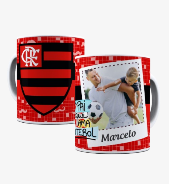 Caneca Pai Que Ama Futebol Flamengo