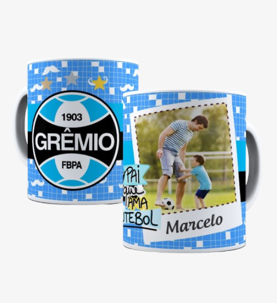 Caneca Pai Que Ama Futebol Grêmio