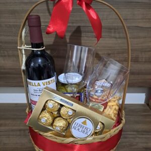 Cesta Redonda Vinho