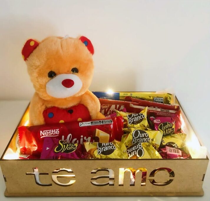 Cestinha Doçura com Ursinho