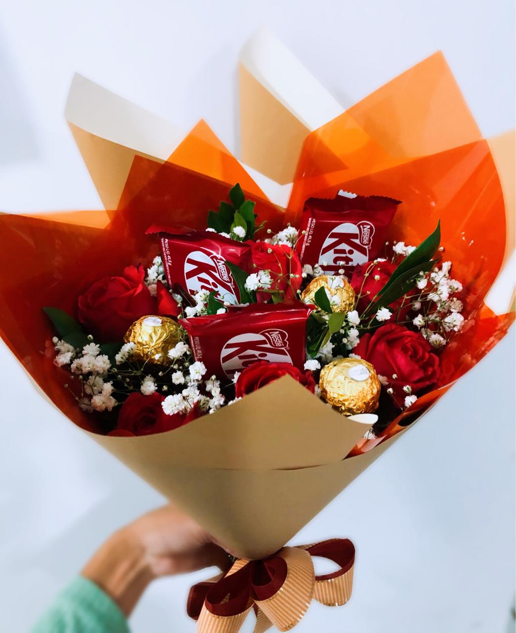 Buquê Com Chocolate