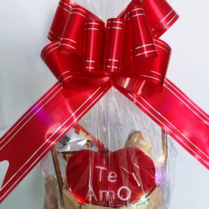 Cesta Amor com Coração Te Amo