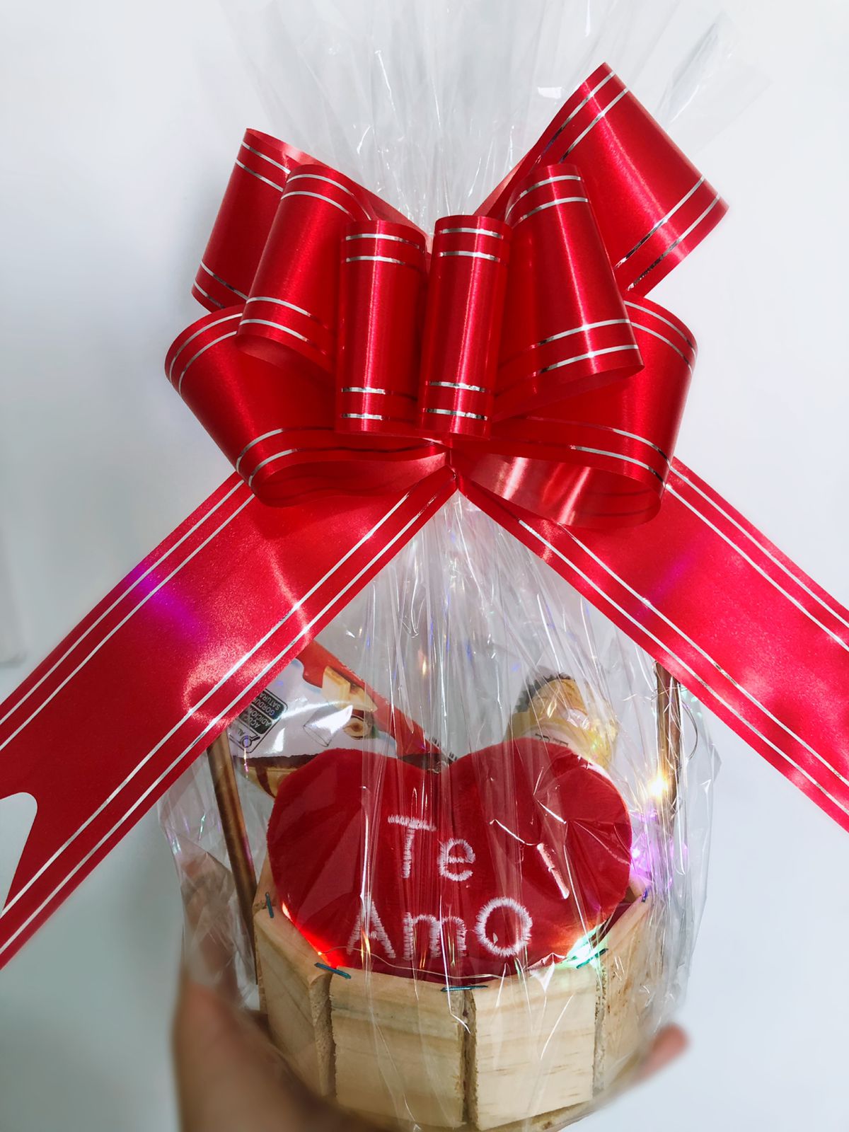 Cesta Amor com Coração Te Amo