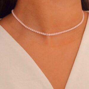 Choker riviera Redonda Rosa claro 2,5mm M