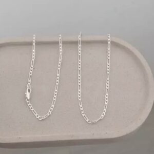 Colar masculino 3x1 2mm Prata