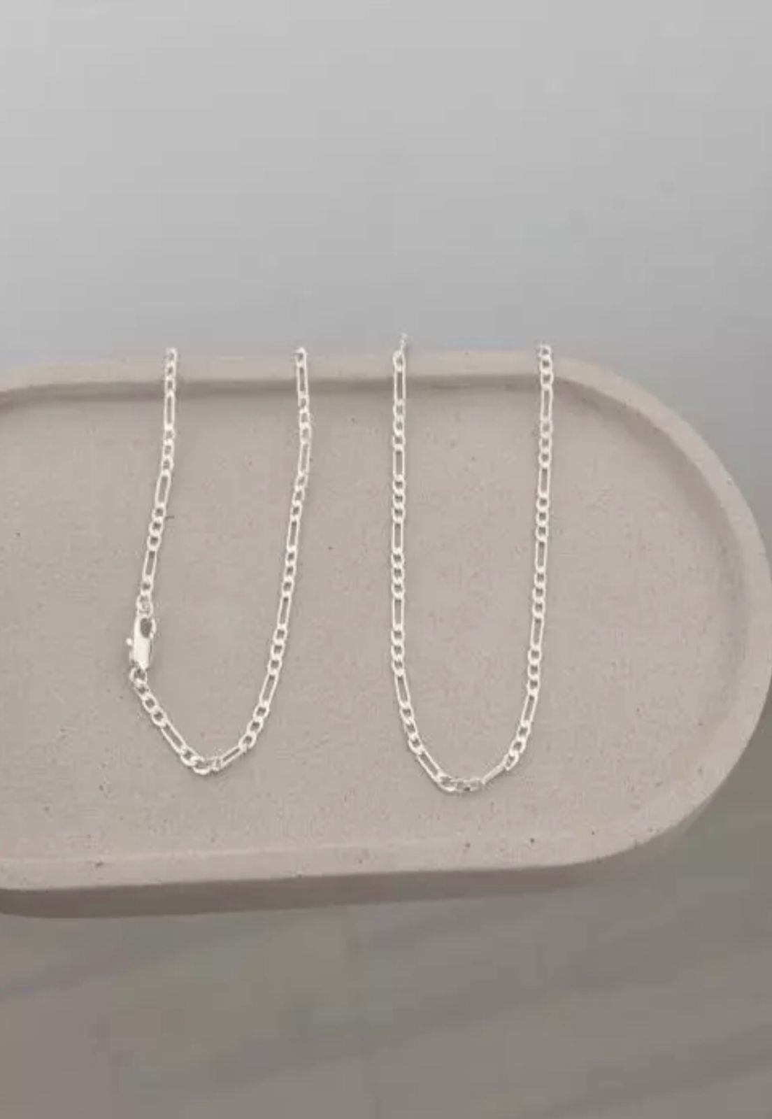 Colar masculino 3x1 2mm Prata