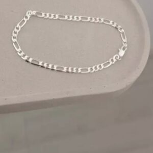 Pulseira masculina 3x1 4mm Prata