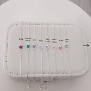 Pulseira veneziana coração - Prata