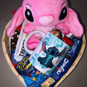 Cesta Stitch com Doces e Mimos