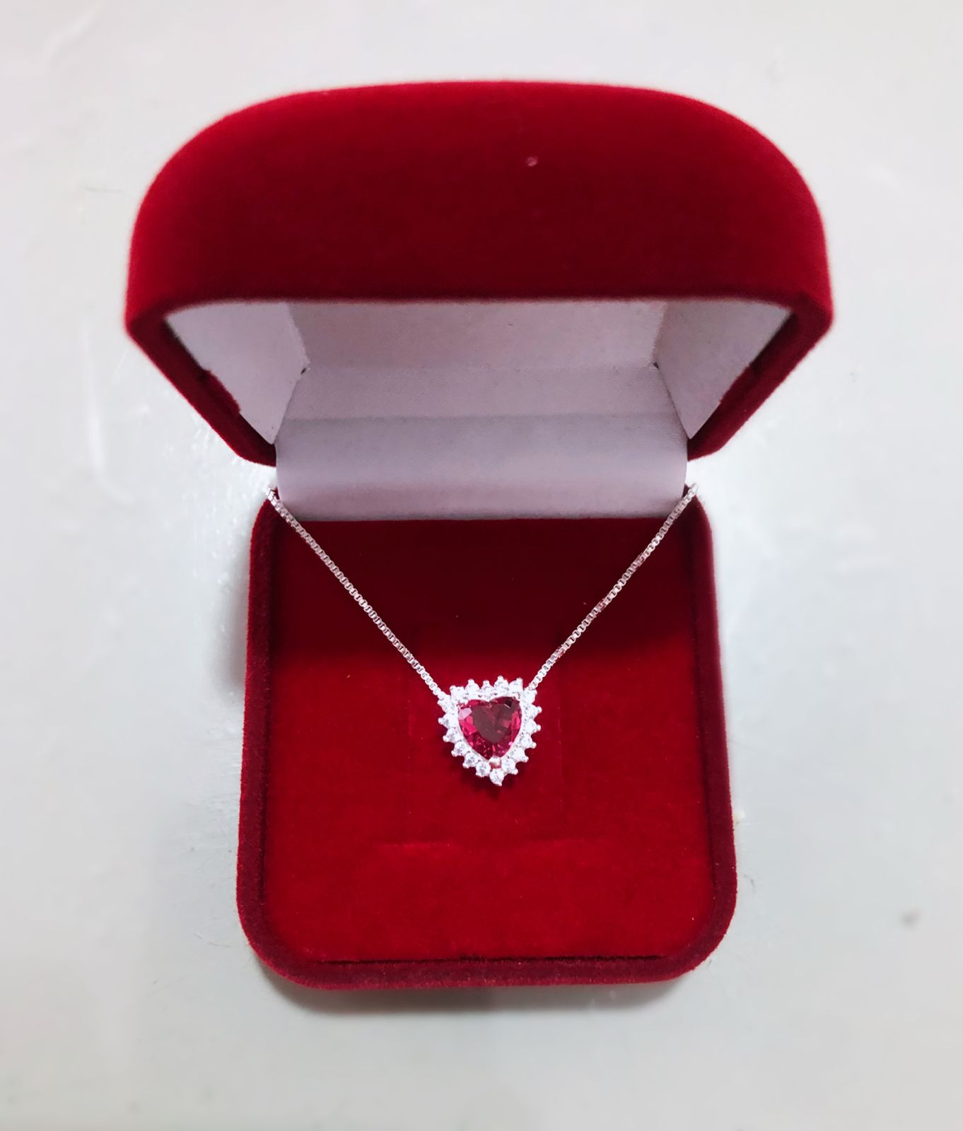 Colar Cravejado Banhado na Prata - Imagem 2