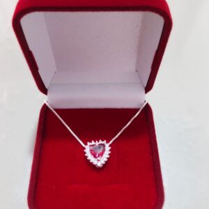 Colar Cravejado Banhado na Prata