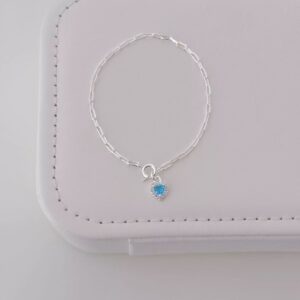 Pulseira Cravejada Azul 💙