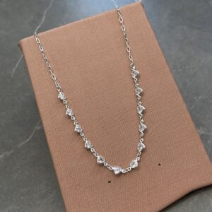 Choker Coração Delicada Prata 925